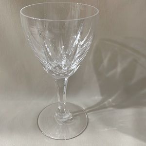 Val St. Lambert Riviera, 9 Cut Thumbprints: Port Wine - W1153